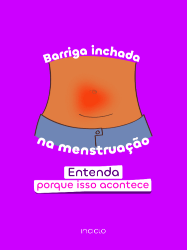 barriga inchada na menstruação