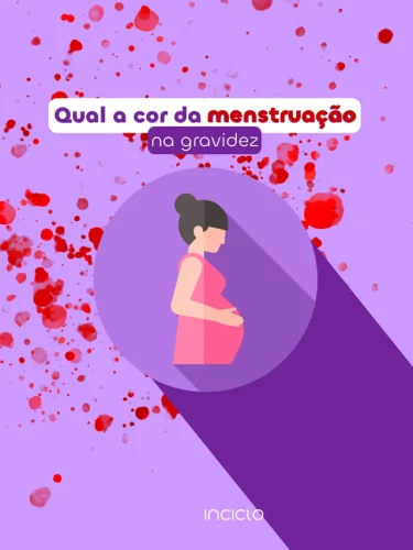 Qual a cor da menstruação na gravidez?